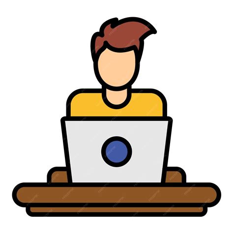 Premium Vector Man Working At Home Flat Illustration