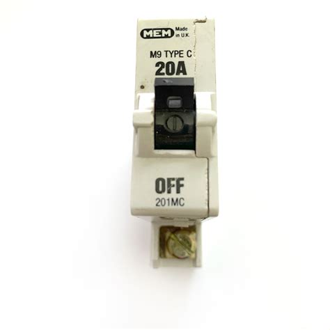 MCB S MEM 201MC M9 20A 20 MCB Circuit Breaker Type C