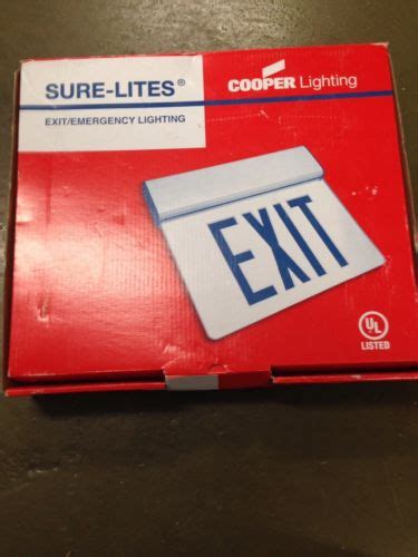 Cooper Sure Lites Exit Light Sign Edge Lit Exit Eus R Tzsupplies