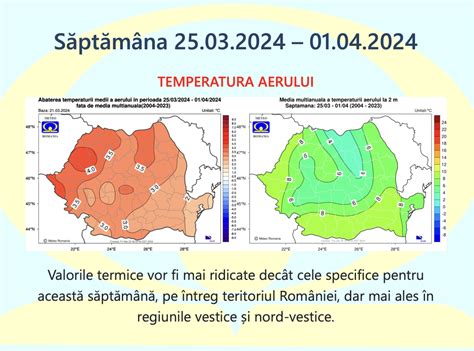 Prognoza Meteo Romania 25 Martie 22 Aprilie 2024 WeatherNews