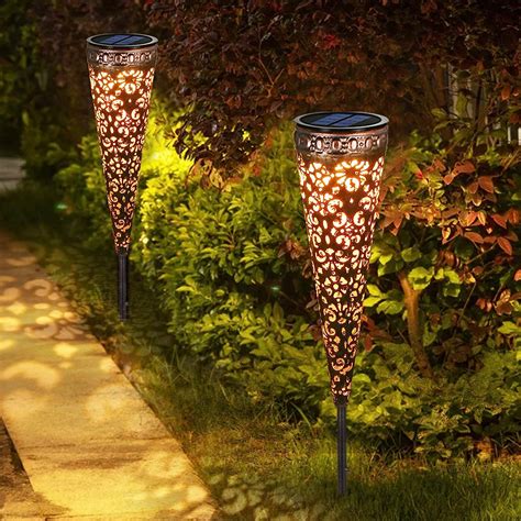 Metallo Lampade Solari Da Giardino Pezzi Ip Impermeabile Luci