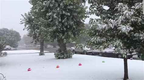 A Rare October Snowstorm Blankets The Texas Panhandle Cnn