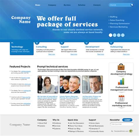 Free corporate business psd template | Templates Perfect