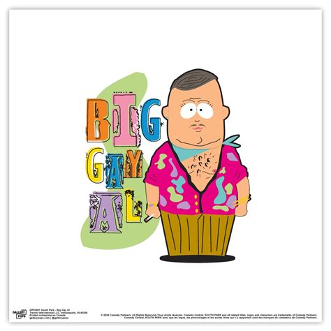 Gallery Pops South Park Big Gay Al Wall Art Unframed Version X Walmart