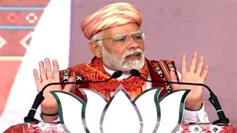 Gujarat Election 2022 Pm Modi Holds Rally In Bhavnagar Attacks