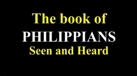 The Book Of PHILIPPIANS Audio Visual Bible YouTube