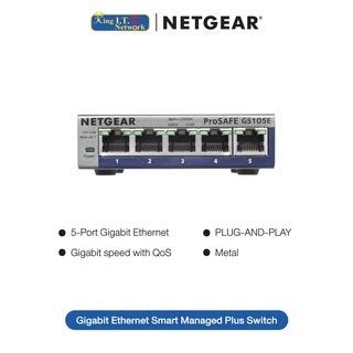 Netgear Gs E Port Gigabit Ethernet Smart Managed Plus Switch