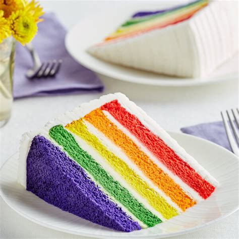 David S Cookies Annie S 14 Slice Pre Cut 5 Color Rainbow Cake 7 06 Lb