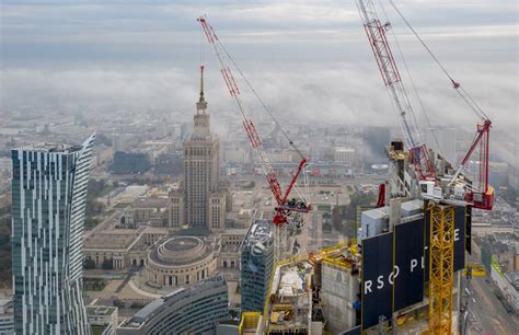 Budowa Wie Owca Varso Tower W Warszawie Podr E Z Dronem I Bez