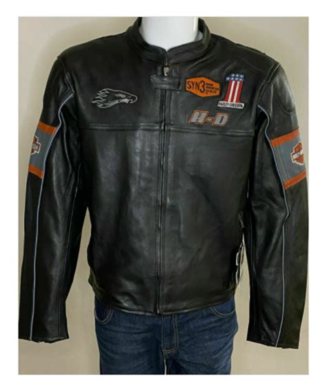 Harley Davidson Screamin Eagle Black Leather Jacket