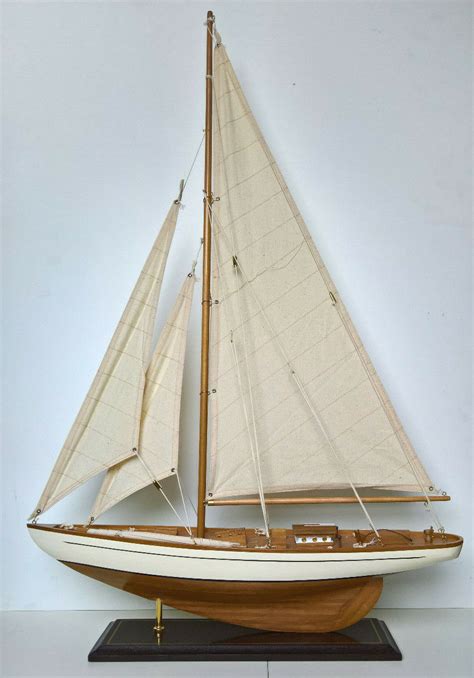 Segelyacht Segelschiff Holzmodell Boot Cm Hoch W Hlen Zwischen