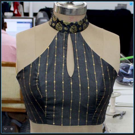 Halter Neck Blouse Cutting