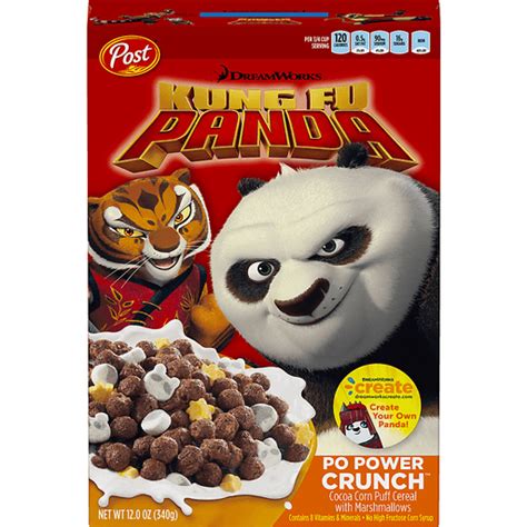 Post® Dreamworks Kung Fu Panda Po Power Crunch™ Cereal 12 Oz Box Cereal Foodtown