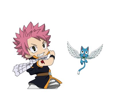 Natsu-chibi And Happy by RBD-94 on DeviantArt