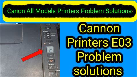 Canon G2000g2010g3010 Printer E03 Error Solutionred Light Blinking Paper Jam Technology Crn