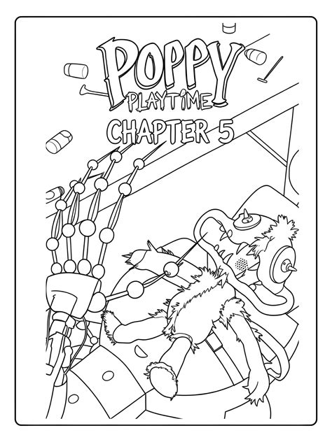 Coloriage Poppy Playtime Chapitre 5 : Pages Gratuites à Imprimer