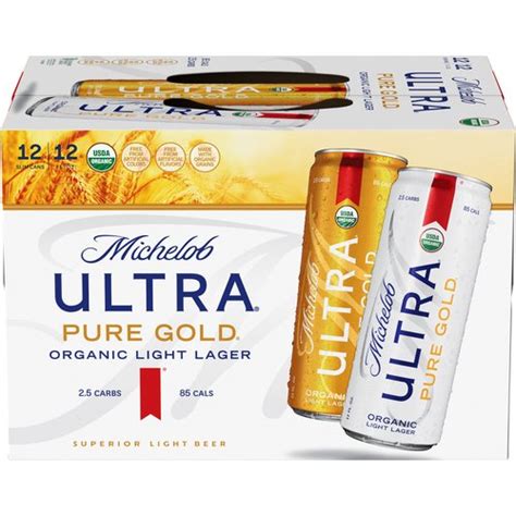 Michelob Ultra Pure Gold Organic Light Lager Nutrition Facts