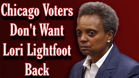 Chicago Voters Dont Want Lori Lightfoot Back Youtube