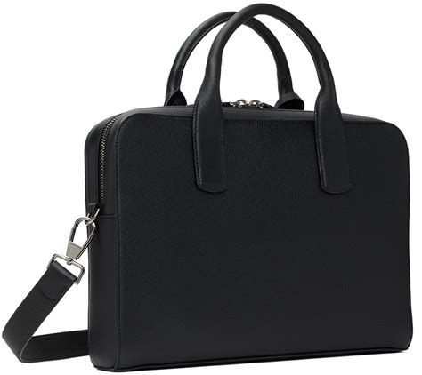 Giorgio Armani Black Leather Briefcase Giorgio Armani