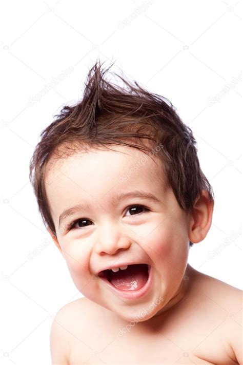 Happy cute laughing toddler boy — Stock Photo © phakimata #22197473