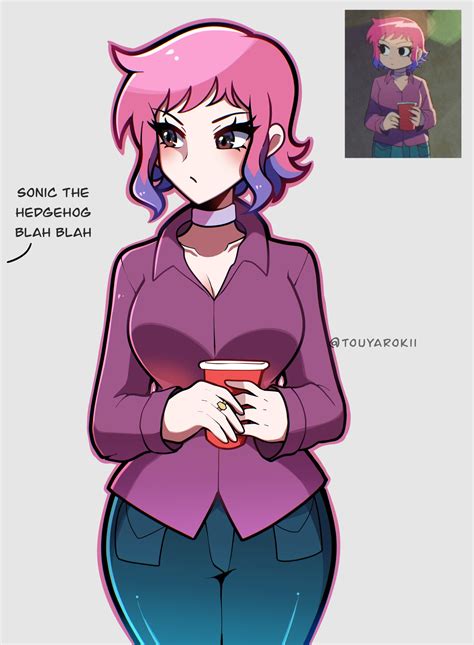 Ramona Flowers Scott Pilgrim And 1 More Drawn By Touyarokii Danbooru