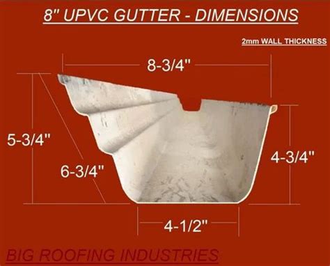 Upvc Square Rainwater Gutter System At Meter Roof Rain Water