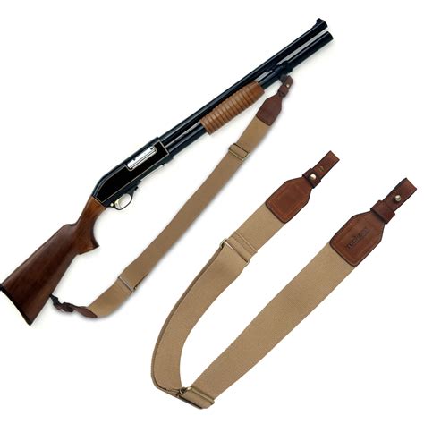 Tourbon Hunting Cm Wide Gun Sling Durable Webbing Leather Rifle Air