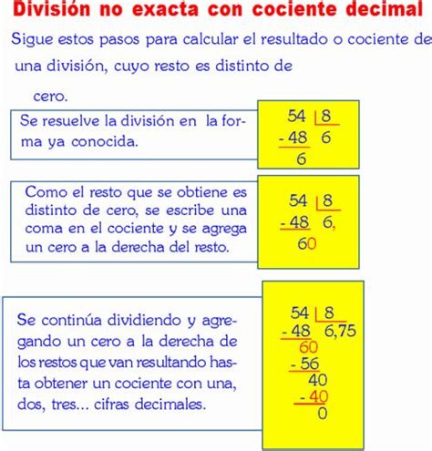 Division De N Meros Decimales Ejercicios Resueltos Decimals Division