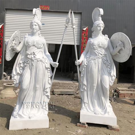 Patung Yunani Kuno Ukuran Gedhe Fiberglass Patung Athena Gambar Unggulan