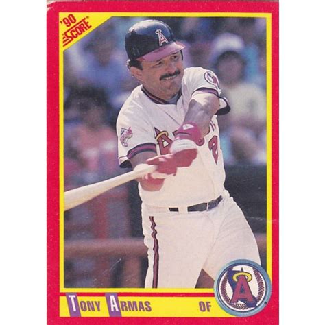 Tony Armas 378 Angels 1990 Score Baseball Trading Card On Ebid