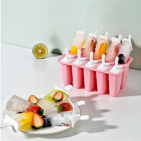 Wozhuob Homemade Popsicle Molds Shapes Silicone Frozen Ice Popsicle