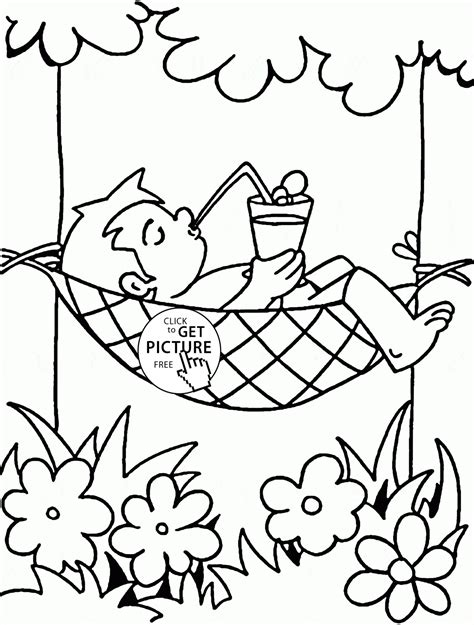 Printable Coloring Pages For Summer