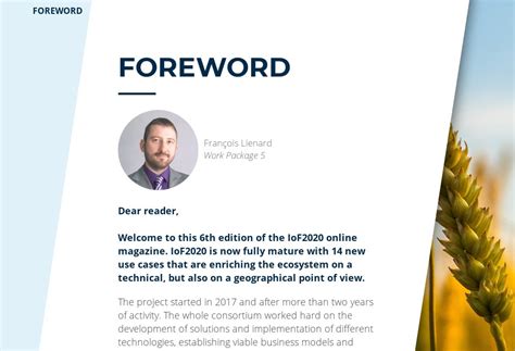 Foreword Iof2020 Online Magazine 6 July 2019