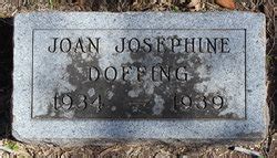 Joan Josephine Doffing Monumento Find A Grave