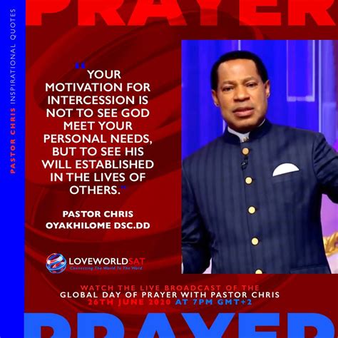 23 Pastor Chris Quotes On Prayer | Quotes US