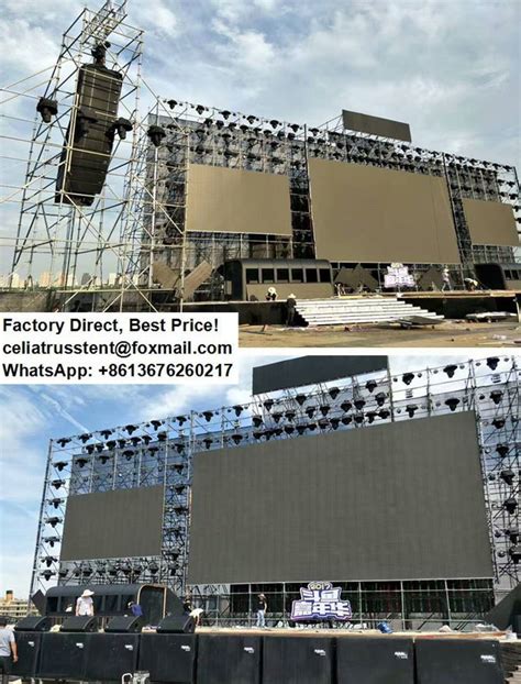 Steel Ringlock System Scaffolding Layer Truss For Speakers And Led