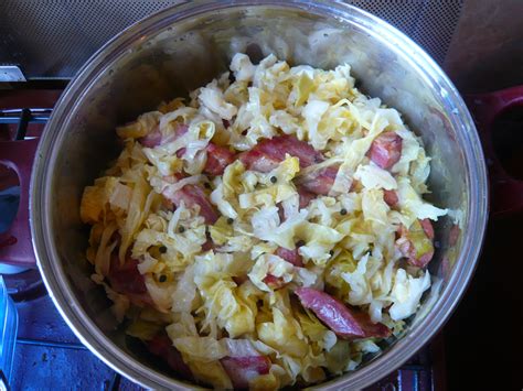 Sauerkraut-Ribs pot ready to cook | Recipes From My Tiny Kitchen