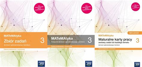 MATeMAtyka 3 Podręcznik maturalne karty pracy i zbiór zadań Zakres