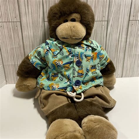 Build A Bear Toys Vintage Build A Bear Monkey Plush Stuffed Animal