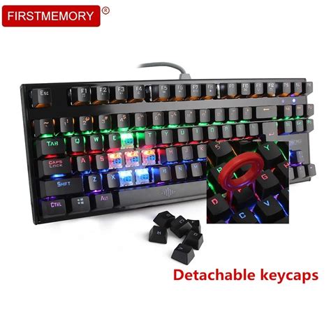 Teclado Mec Nico Con Cable Usb Para Juegos Interruptor Azul Y Rojo