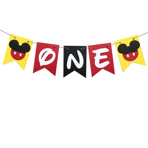 Buy Heeton Mickey First Birthday Mouse Banner Handmade St Birthday