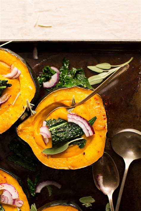 Creamy Fall Soup In Acorn Squash Bowls Minimalist Baker Recipes