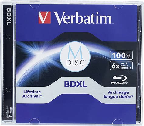 Verbatim Blank M Disc Blu Ray Dvd Gb Pc S Jewel Case