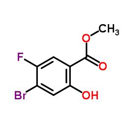 Ácido benzoico 4 bromo 5 fluoro 2 hidroxi éster metílico CAS 1193162