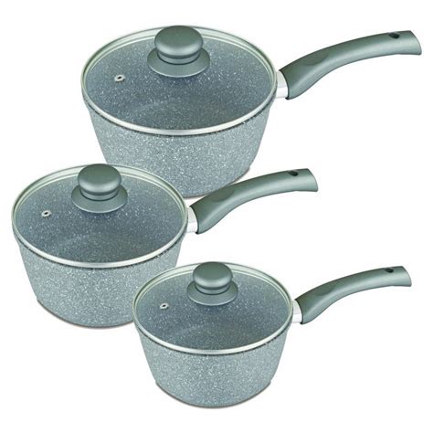 Buy 3pc Non-Stick Saucepan Set - MyDeal