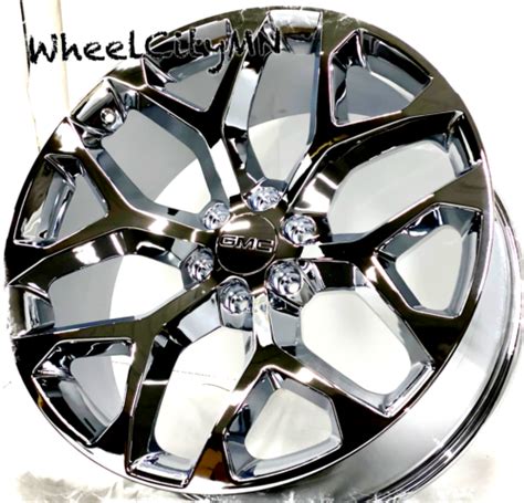 Chrome Oe Sfo Replica Snowflake Replica Rims Fits Gmc