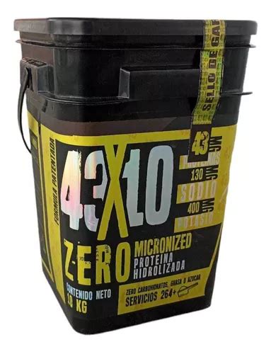 43 Proteina Zero Hidrolizada 10 Kg 264 Ser Todos Los Sabores