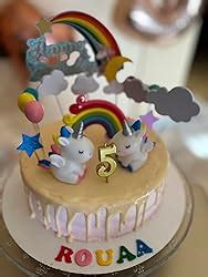 Izoel Licorne Gateau D Corations De G Teau Anniversaire Arc En Ciel