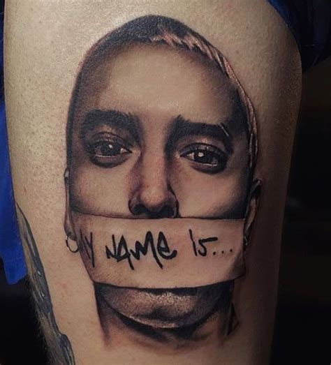 Best 38 Eminem Fan Tattoos - NSF - Music Magazine | Eminem tattoo ...