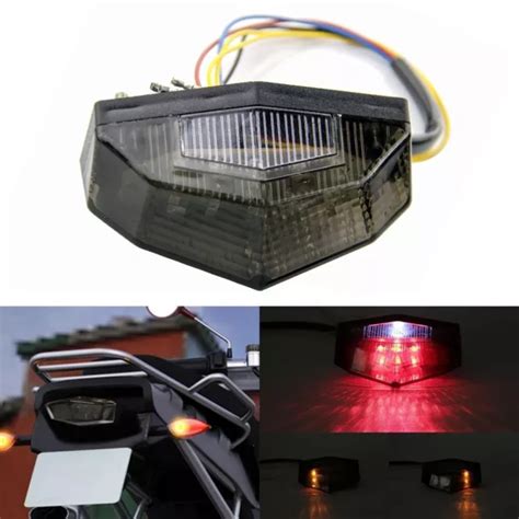 1X 12V MOTO LED Arrière Clignotant Feu Arrière Stop Frein Lampe Dirt